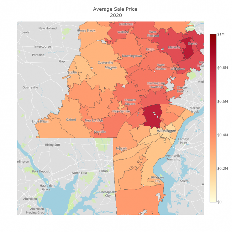 Choropleth 2020 Average Sale Price.png